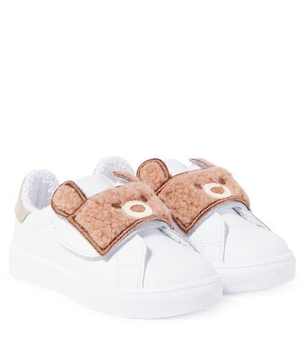 Monnalisa Bear leather sneakers - Monnalisa - Modalova