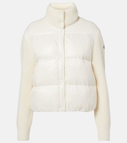 Cardigan in lana vergine con imbottitura - Moncler - Modalova