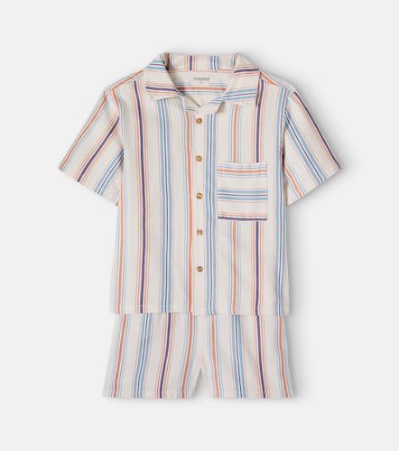 Camicia bowling e shorts Iro in cotone a righe - Cozmo - Modalova