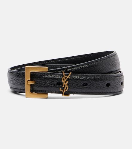 Cassandre leather belt - Saint Laurent - Modalova