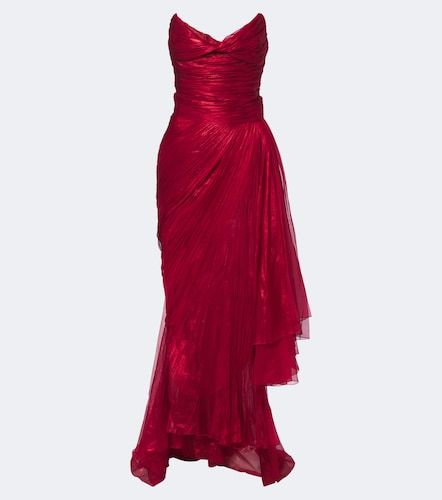 Heidi pleated silk bustier gown - Maria Lucia Hohan - Modalova