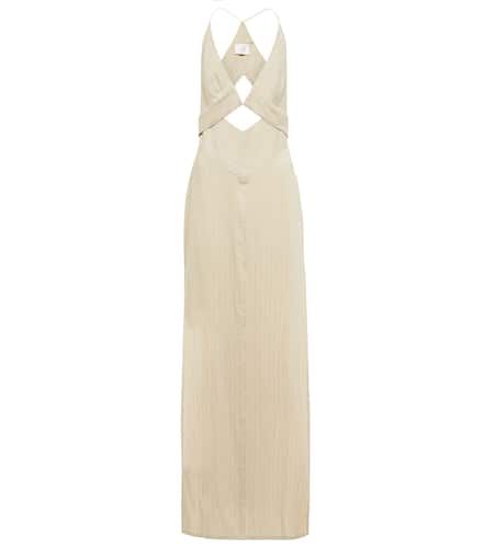 Isola linen-blend halterneck maxi dress - Galvan - Modalova