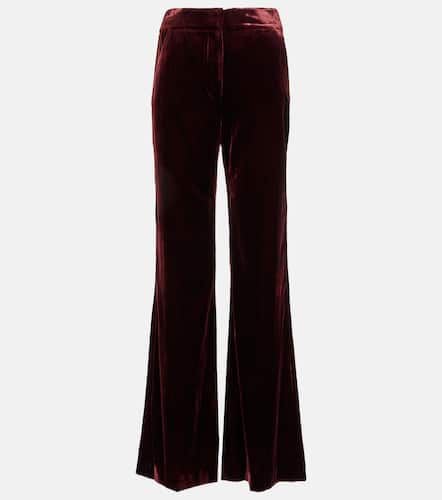 Lebone velvet high-rise velvet pants - Veronica Beard - Modalova