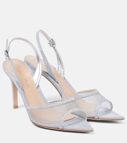 Slingback-Pumps Halley 85 aus Metallic-Leder - Gianvito Rossi - Modalova