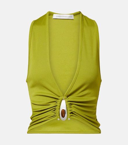 Crystal Pendant tank top - Christopher Esber - Modalova