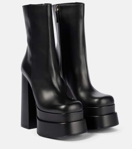 Intrico leather platform ankle boots - Versace - Modalova