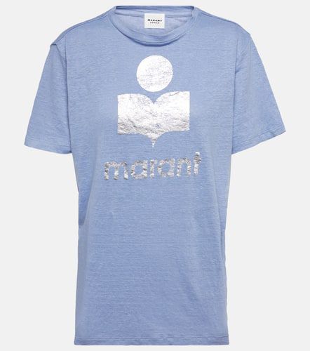 T-shirt Zewel in lino con logo - Marant Etoile - Modalova