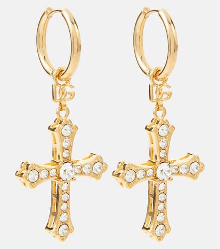 Orecchini pendenti con cristalli - Dolce&Gabbana - Modalova