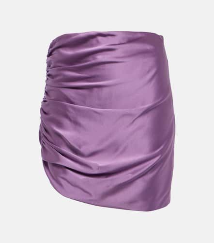 Asymmetric gathered silk miniskirt - The Sei - Modalova