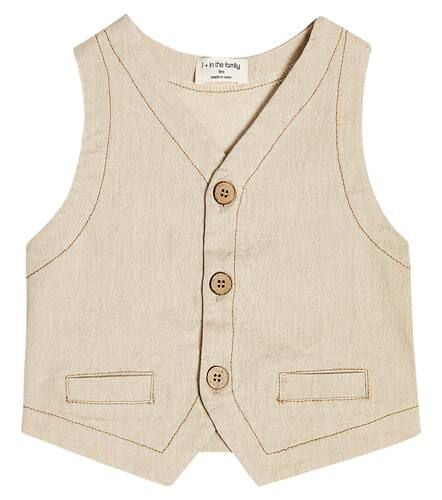 Baby - Gilet Dario in misto lino e cotone - 1 + in the Family - Modalova