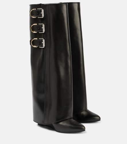 Botas altas Shark Lock Buckles 90 de piel - Givenchy - Modalova