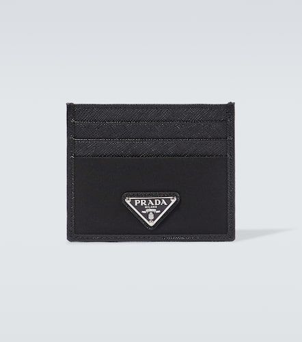 Re-Nylon leather-trimmed card holder - Prada - Modalova