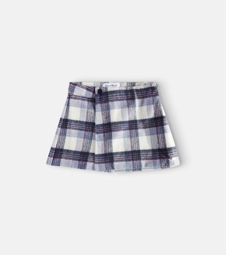 Checked wool-blend skort - Tartine et Chocolat - Modalova