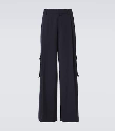 High-rise wool cargo pants - Dries Van Noten - Modalova