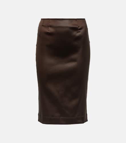 High-rise satin pencil skirt - Dolce&Gabbana - Modalova