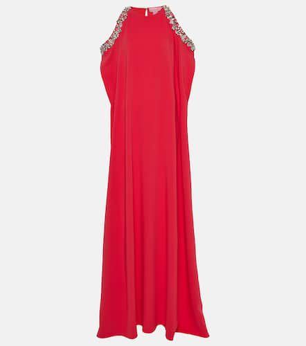 Crystal-embellished silk-blend gown - Oscar de la Renta - Modalova
