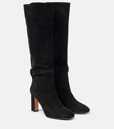 Very Bow Tie 85 suede knee-high boots - Aquazzura - Modalova