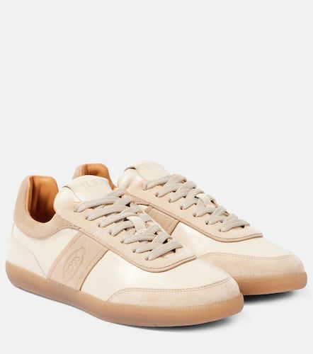 Tabs suede-trimmed leather sneakers - Tod's - Modalova
