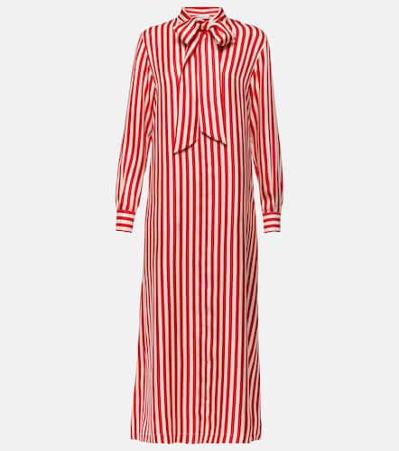 Faesite striped silk twill maxi dress - Max Mara - Modalova