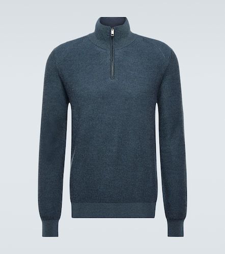 Pullover in lana, cashmere e seta con zip - Brioni - Modalova