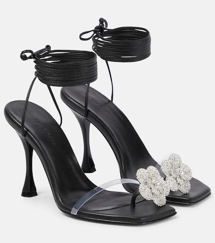 Embellished leather and PVC sandals - Magda Butrym - Modalova