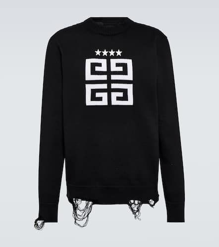 Intarsia logo cotton sweater - Givenchy - Modalova