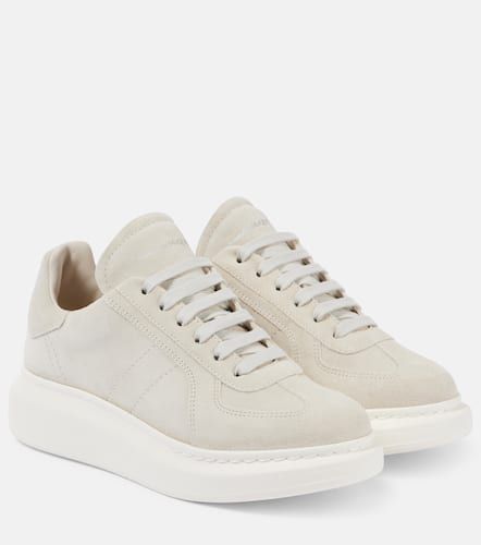 Oversized leather sneakers - Alexander McQueen - Modalova