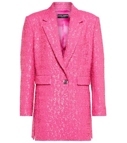 Dolce&Gabbana Blazer con paillettes - Dolce&Gabbana - Modalova