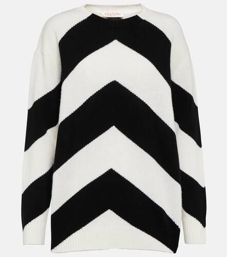 Striped virgin wool sweater - Valentino - Modalova