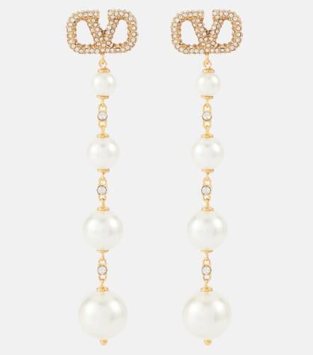 VLogo Signature embellished earrings - Valentino - Modalova