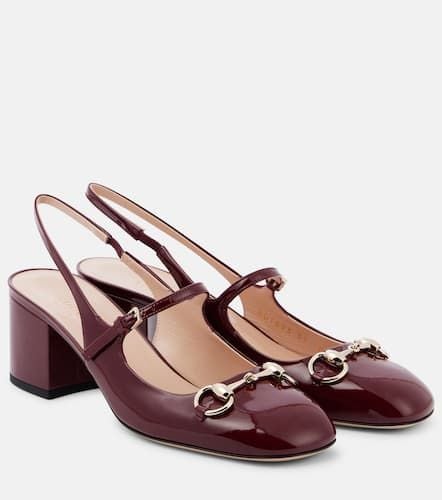 Mary-Jane-Pumps Horsebit aus Lackleder - Gucci - Modalova