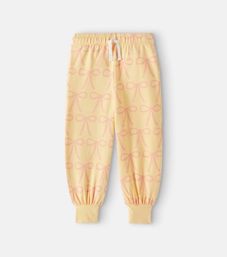 Bows cotton-blend jersey sweatpants - Tinycottons - Modalova