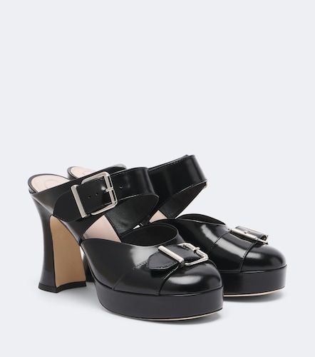 Mules Buckle Sculpt de piel - Simone Rocha - Modalova