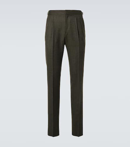 Wool tweed straight pants - Loro Piana - Modalova