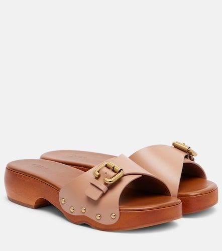 Jeannette 40 embellished leather clogs - Chloe - Modalova
