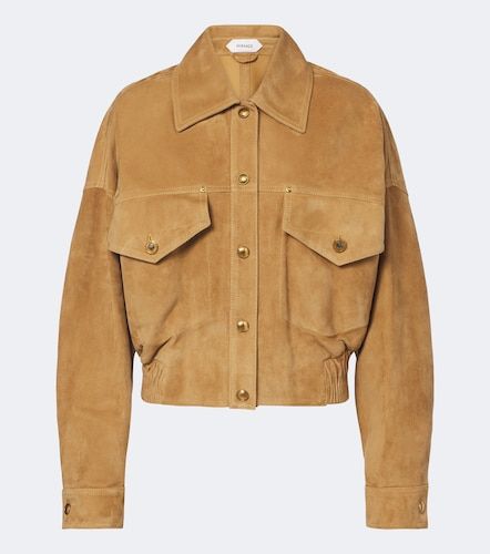 Versace Suede blouson jacket - Versace - Modalova