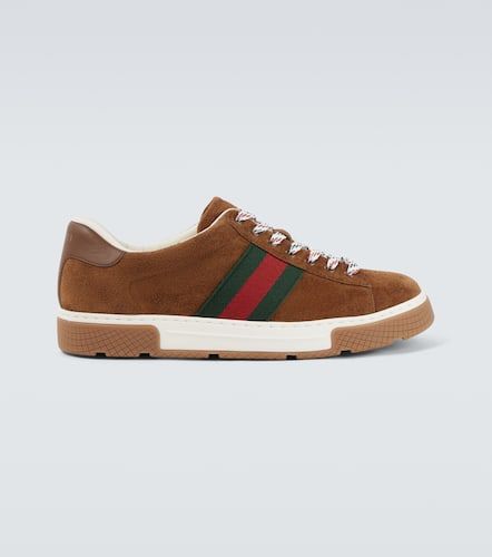 Zapatillas Ace de ante con Web - Gucci - Modalova