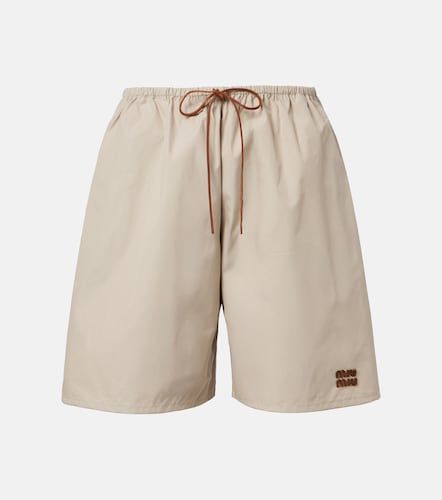 Miu Miu Bermuda in misto cotone - Miu Miu - Modalova