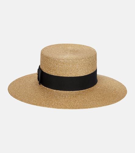 Gucci Sombrero de paja con lamé - Gucci - Modalova