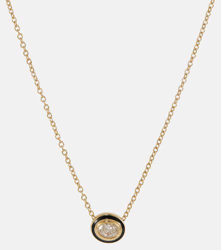 Collar Lenox Reign de oro de 18 ct con diamante - Melissa Kaye - Modalova
