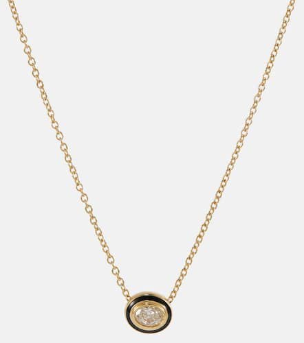 Halskette Lenox Reign aus 18kt Gelbgold mit Emaille und Diamant - Melissa Kaye - Modalova