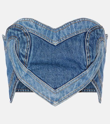 Area Top cropped in denim - Area - Modalova