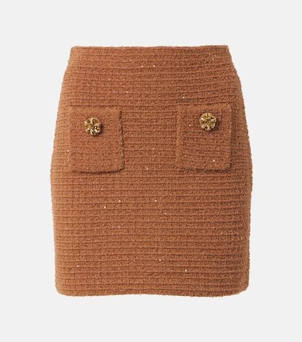 Waffle-knit embellished pencil skirt - Self-Portrait - Modalova