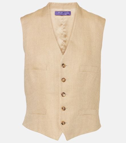 Gilet Jaiden in seta e lino - Ralph Lauren Collection - Modalova