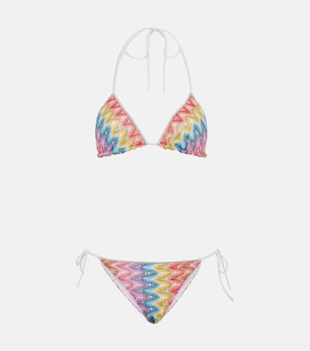 Bikini in pointelle a zig-zag - Missoni - Modalova