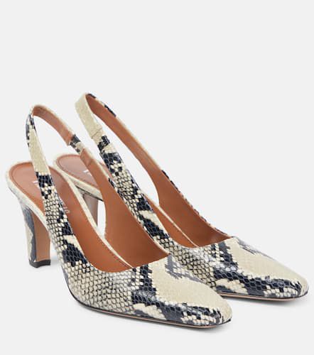 Pumps slingback Belle 75 in pelle stampata - Paris Texas - Modalova