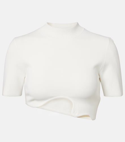 Maparadita asymmetric jersey crop top - Christopher Esber - Modalova