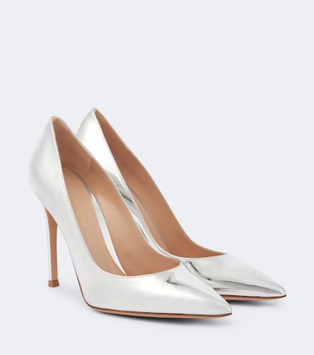 Gianvito 105 metallic leather pumps - Gianvito Rossi - Modalova