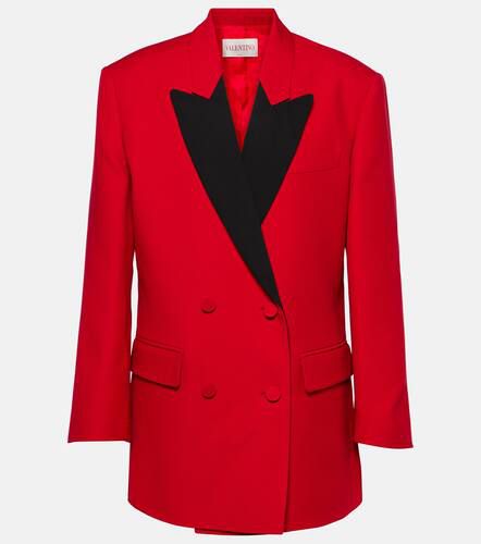 Double-breasted crÃªpe blazer - Valentino - Modalova