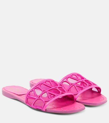 Mules Toile Iconographe - Valentino Garavani - Modalova